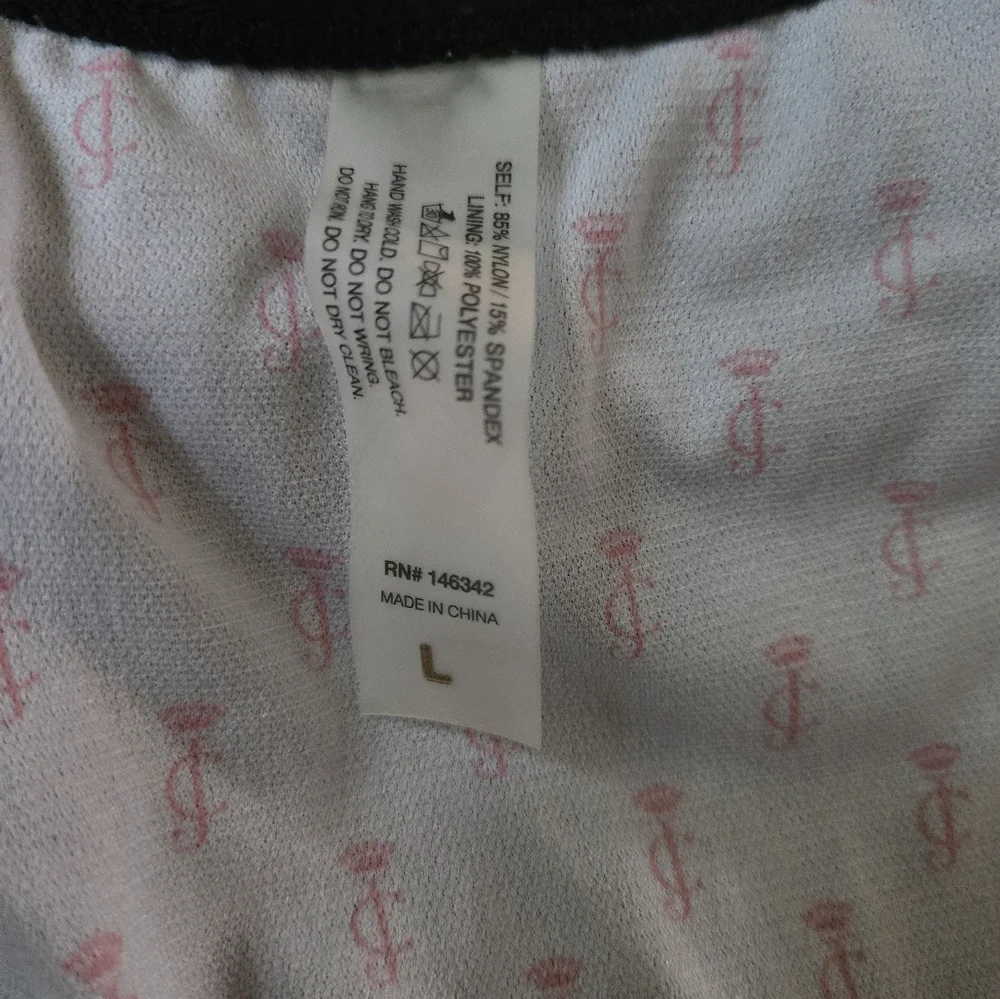 Juicy Couture black label NWT brazilian one piece bathing suit szL - Picture 6 of 9